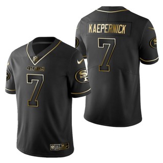 Men's San Francisco 49ers Colin Kaepernick Black Golden Edition Jersey
