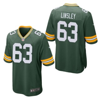 Men's Green Bay Packers Corey Linsley Green Game Jersey