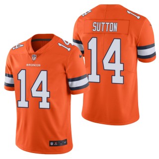 Men's Denver Broncos Courtland Sutton Orange Color Rush Limited Jersey