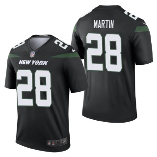 Men's New York Jets Curtis Martin Black Color Rush Legend Jersey