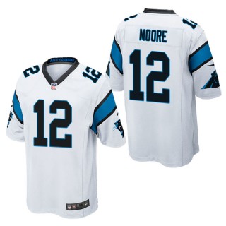 Men's Carolina Panthers D.J. Moore White Game Jersey