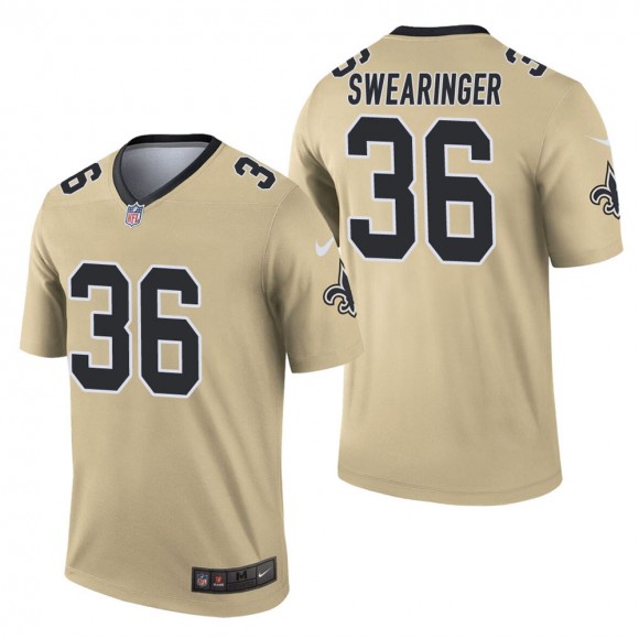 Men's New Orleans Saints D.J. Swearinger Gold Inverted Legend Jersey