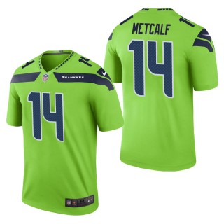 Men's Seattle Seahawks D.K. Metcalf Green Color Rush Legend Jersey