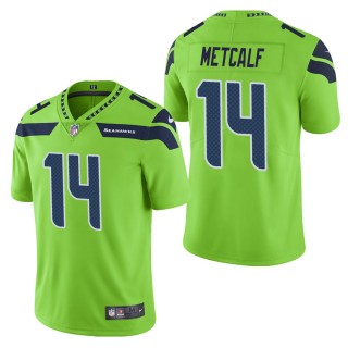 Men's Seattle Seahawks D.K. Metcalf Green Color Rush Limited Jersey