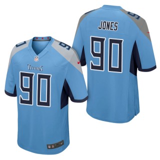 Men's Tennessee Titans DaQuan Jones Light Blue Game Jersey