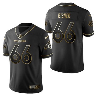 Men's Denver Broncos Dalton Risner Black Golden Edition Jersey