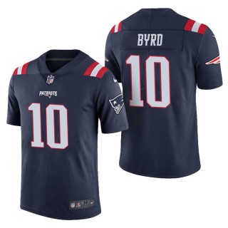 Men's New England Patriots Damiere Byrd Navy Color Rush Limited Jersey