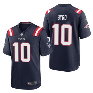 Men's New England Patriots Damiere Byrd Navy Game Jersey