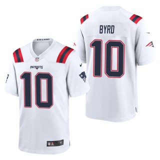 Men's New England Patriots Damiere Byrd White Game Jersey