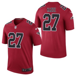 Men's Atlanta Falcons Damontae Kazee Red Color Rush Legend Jersey