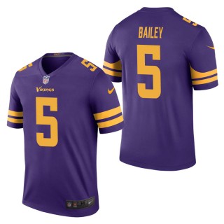 Men's Minnesota Vikings Dan Bailey Purple Color Rush Legend Jersey