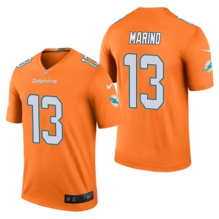 Men's Miami Dolphins Dan Marino Orange Color Rush Legend Jersey