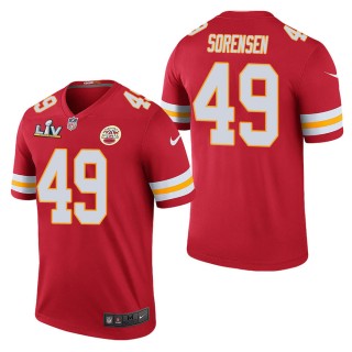 Men's Kansas City Chiefs Daniel Sorensen Red Super Bowl LV Jersey