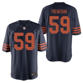 Men's Chicago Bears Danny Trevathan Navy Throwback Game Jersey