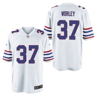 Men's Buffalo Bills Daryl Worley White Alternate Game Jersey