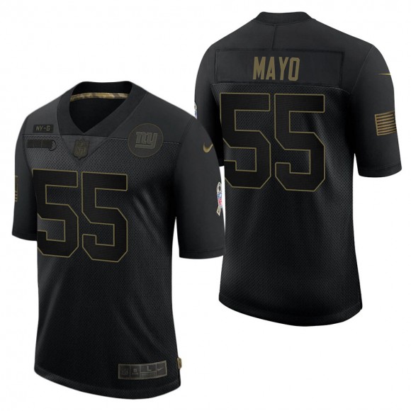 Men's New York Giants David Mayo Black Salute to Service Jersey