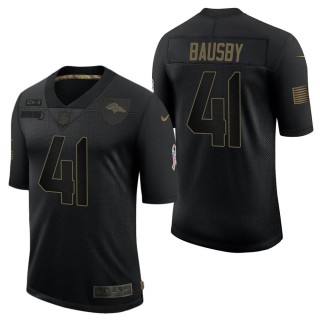 Men's Denver Broncos De'Vante Bausby Black Salute to Service Jersey