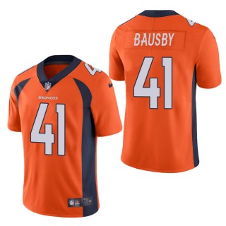 Men's Denver Broncos De'Vante Bausby Orange Vapor Untouchable Limited Jersey