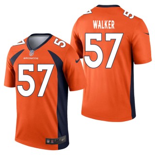 Men's Denver Broncos DeMarcus Walker Orange Legend Jersey