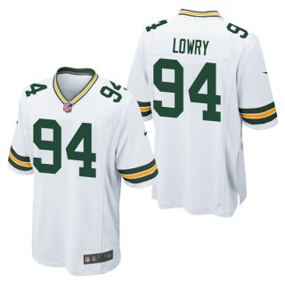 Men's Green Bay Packers Dean Lowry White Game Jersey