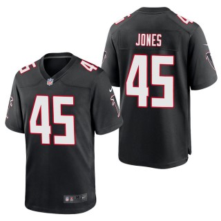 Men's Atlanta Falcons Deion Jones Black Throwback Game Jersey