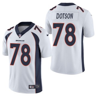 Men's Denver Broncos Demar Dotson White Vapor Untouchable Limited Jersey