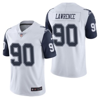 Men's Dallas Cowboys Demarcus Lawrence White Color Rush Limited Jersey