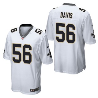 Men's New Orleans Saints Demario Davis White Game Jersey