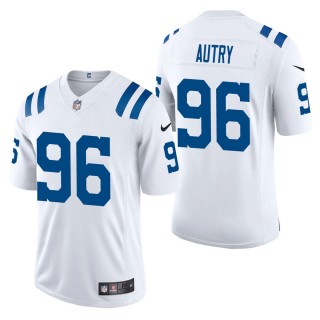Men's Indianapolis Colts Denico Autry White Vapor Limited Jersey