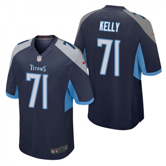Men's Tennessee Titans Dennis Kelly Navy Game Jersey