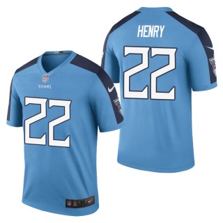 Men's Tennessee Titans Derrick Henry Light Blue Color Rush Legend Jersey