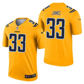 Men's Los Angeles Chargers Derwin James Gold Inverted Legend Jersey