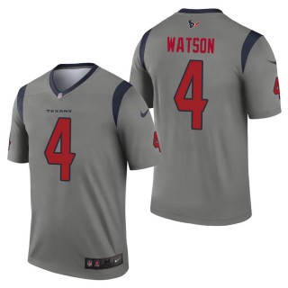 Men's Houston Texans Deshaun Watson Gray Inverted Legend Jersey