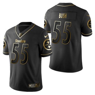 Men's Pittsburgh Steelers Devin Bush Black Golden Edition Jersey
