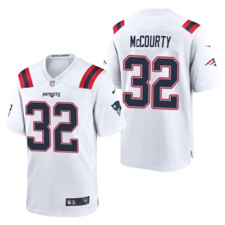 Men's New England Patriots Devin McCourty White Game Jersey