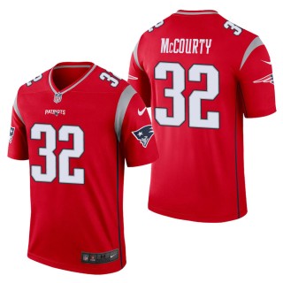 Men's New England Patriots Devin McCourty Red Inverted Legend Jersey