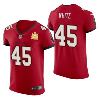 Men's Tampa Bay Buccaneers Devin White Red Super Bowl LV Champions Jersey