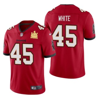 Men's Tampa Bay Buccaneers Devin White Red Super Bowl LV Champions Jersey