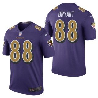 Men's Baltimore Ravens Dez Bryant Purple Color Rush Legend Jersey