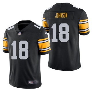Men's Pittsburgh Steelers Diontae Johnson Black Alternate Vapor Limited Jersey