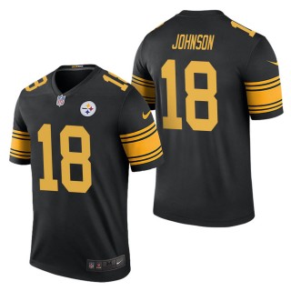 Men's Pittsburgh Steelers Diontae Johnson Black Color Rush Legend Jersey