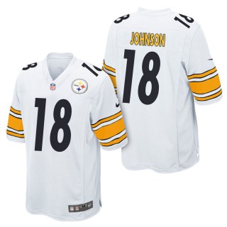 Men's Pittsburgh Steelers Diontae Johnson White Game Jersey