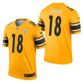 Men's Pittsburgh Steelers Diontae Johnson Gold Inverted Legend Jersey