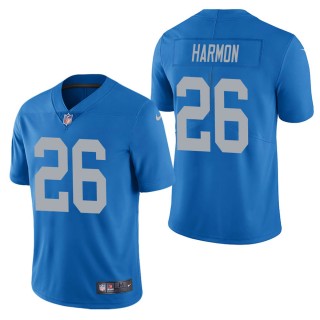 Men's Detroit Lions Duron Harmon Blue Vapor Untouchable Limited Jersey