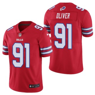 Men's Buffalo Bills Ed Oliver Red Color Rush Limited Jersey