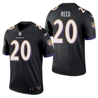 Men's Baltimore Ravens Ed Reed Black Legend Jersey
