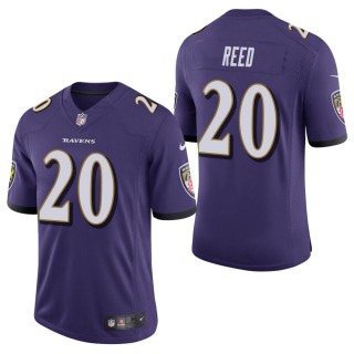 Men's Baltimore Ravens Ed Reed Purple Vapor Untouchable Limited Jersey