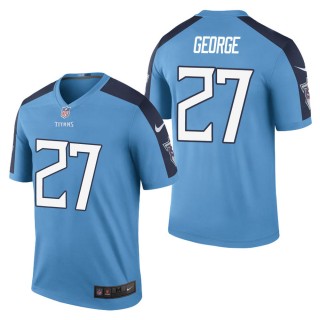Men's Tennessee Titans Eddie George Light Blue Color Rush Legend Jersey