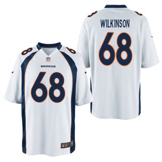 Men's Denver Broncos Elijah Wilkinson White Game Jersey
