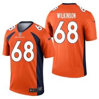 Men's Denver Broncos Elijah Wilkinson Orange Legend Jersey